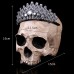 Crown Skeleton Resin Home Decoration