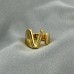 Jewelry English Alphabet Series Ring  New Trend Vintage Temperament Gold Color Rings For Women Gifts