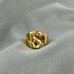 Jewelry English Alphabet Series Ring  New Trend Vintage Temperament Gold Color Rings For Women Gifts