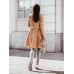 New women's woolen coat with solid color straps, medium length woolen coat