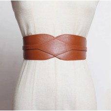 Pu Leather Multicolor Asymmetrical Black Wide Long Belt Personality Women New Fashion