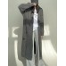 Solid Minimalist Sweaters For Women V Neck Long Sleeve Patchwork Button Casual Loose Knitting Sweater Female