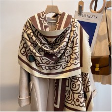 Luxury Winter Cute Cashmere Scarf Women Design Thick Pashmina Blanket Warm Shawl Wrap Neckerchief with Tassel Poncho Stoles