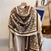 Luxury Winter Cute Cashmere Scarf Women Design Thick Pashmina Blanket Warm Shawl Wrap Neckerchief with Tassel Poncho Stoles