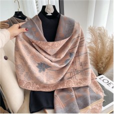 Luxury Winter Cute Cashmere Scarf Women Design Thick Pashmina Blanket Warm Shawl Wrap Neckerchief with Tassel Poncho Stoles