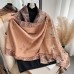 Luxury Winter Cute Cashmere Scarf Women Design Thick Pashmina Blanket Warm Shawl Wrap Neckerchief with Tassel Poncho Stoles