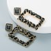 Multicolor Square Drop Dangle Earrings For Women Popular Unusual Crystal Wedding Party Pendant Statement Jewelry