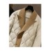 Korean Style Winter Jackets For Women All-match Loose Spliced Notched Neck Outwear Single Breasted Lady Daily Clothing Ins Hot