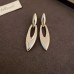 Genuine gold electroplated metal water drop earrings, European and American fashion cool style earrings, simple and high-end feeling earrings