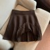 High Waist Pleated Knitted Short Skirt  Autumn/Winter New Korean Version Age Reducing Versatile Half Skirt Women's Trend