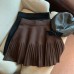 High Waist Pleated Knitted Short Skirt  Autumn/Winter New Korean Version Age Reducing Versatile Half Skirt Women's Trend