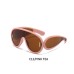 Cool new European and American network red with the same one-piece large frame toad glasses sunglasses