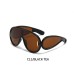 Cool new European and American network red with the same one-piece large frame toad glasses sunglasses