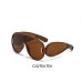 Cool new European and American network red with the same one-piece large frame toad glasses sunglasses