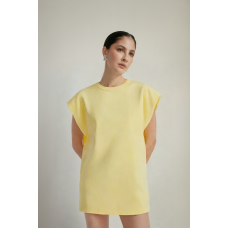 Summer Fashion Casual Commuter Round Neck Sleeveless Pad Dress Summer Fashion Casual Commuter Round Neck Sleeveless Pad Dress