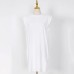 Minimalist Solid Loose Dress For Women Round neck Sleeveless High Waist Pullover Mini Dresses Female Summer Fashion Clothing