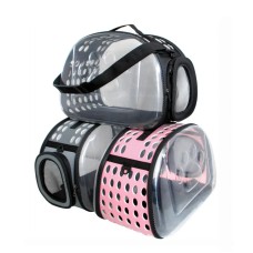 Luxury Large Single Shoulder Handbag Space Portable Mesh Breathable Transparent Travel Pet Cat Dog Outdoor Carrier Carrying Bag