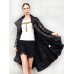 Loose Fit Big Hem Asymmetrical Down Jacket New Lapel Neck Long Sleeve Warm Women Parkas Fashion Spring Autumn 