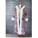 MPPM Winter Faux Fur Long Coat Women Hot Tie Dye Pink Hooded Faux Fur Coat Women With Hood Lapel Warm Thick Soft Fluffy Jacke