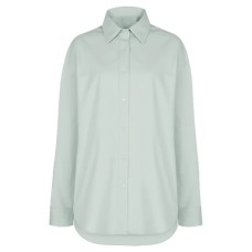 Oversized White Long Sleeve Shirt for Women Basic Percent Cotton Purple Buttoned Shirts Women's Fashion Beautiful Blouses Tops