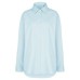 Oversized White Long Sleeve Shirt for Women Basic Percent Cotton Purple Buttoned Shirts Women's Fashion Beautiful Blouses Tops