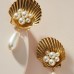 Natural Shell Dangle Earrings For Women Creative Pearl Earrings Jewelry Wholesale Accessories Gifts