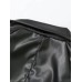 New Fashion Women's All-match Irregular Short Leather Lapel Coat Long Sleeve Black Jackets Top 