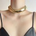 Irregular Metal Cuff Torques Choker For Women Europe American Style Personality Catwalk Necklace Jewelry Accessories