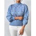 Fitshinling Fashion Sweater Multicolor Hairball Pullover Knitwears Winter Long Sleeve Top Female Clothing New In Jumper Hot
