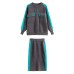 Fashion sweater set for women's autumn and winter new loose knit cardigan casual skirt