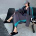 Fashion sweater set for women's autumn and winter new loose knit cardigan casual skirt