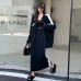 Fashion sweater set for women's autumn and winter new loose knit cardigan casual skirt