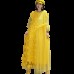 Summer Round Neck Pullover Dress Loose Mid-length Dot Mesh Splicing Chiffon Irregular Dress Women