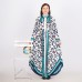 Leopard print lapel long sleeved lace up loose oversized women's cardigan skirt