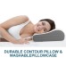 Ergonomic Contour Design Memory Foam Firm Ventilated Gel Foam Pillow for Side Sleepers
