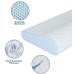 Ergonomic Contour Design Memory Foam Firm Ventilated Gel Foam Pillow for Side Sleepers