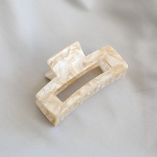 New Korean Retro Hair Claws  Clamp Hollow Geometric Square Leopard Pattern Ponytail Hair Grabbing Clips for Women