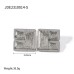 Irregular Stripe Square Stud Earring Stainless Steel Gold Color Geometric Vintage Large Jewelry for Women Trend