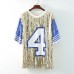 New Baseball Football Game Female Tops Sequin Women