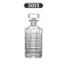 Crystal Glass Whiskey Decanter, Lead-Free, Luxury Barware, Wine Bottle, Home Party, 750ml