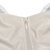 High Quality Summer Crop Top Party Women PU Leather Fashion Lady Sleeveless Summer Slim