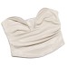 High Quality Summer Crop Top Party Women PU Leather Fashion Lady Sleeveless Summer Slim