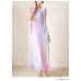 Fashion Design Women New Sleeveless Print Tummy Covering Pleats Summer Fresh Sweet V-neck Halter Dresses
