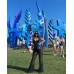 Hot selling New Spring/Summer Perspective Layered Mesh Flare Pants Sexy Pants