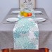 Colorful Dahila Flower Linen Table Runners Kitchen Table Decoration Washable Dining Table Runners Wedding Party Table Decor