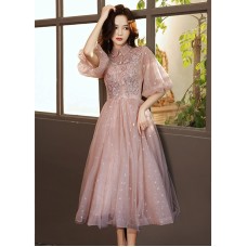 Evening dress dress for women, new spring style banquet art exam, singing and immortal aura, student host bridesmaid dress