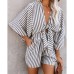 Spring/Summer New Sexy V-Neck Lace Loose jumpsuit for Home Vacation Style Women's jumpsuit