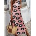 Fashionable new hot selling leopard print loose side slit dress