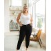 Fashionable jeans with slim fit, legs and high waist