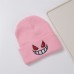 Halloween spoof horror smiling face print Geng Gui knitted hat outdoor warm hat cold hat for men and women